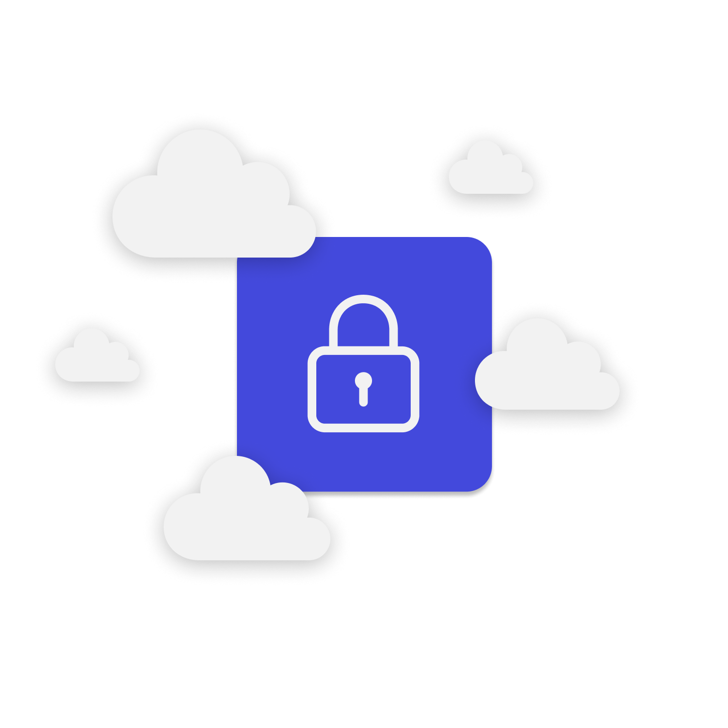 A log icon surrounded by clouds